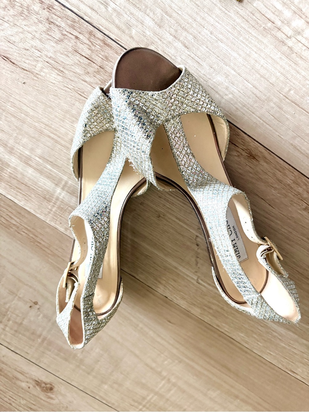 VTG Jimmy Choo Crystal Sandal